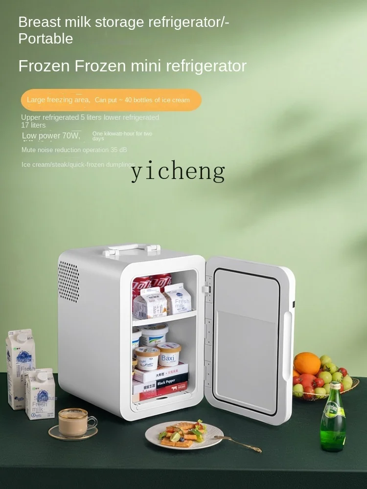 Breast Milk Breastmilk Storage Mini Refrigerator Mini Fresh-Keeping Frozen Refrigerated Mini Fridge