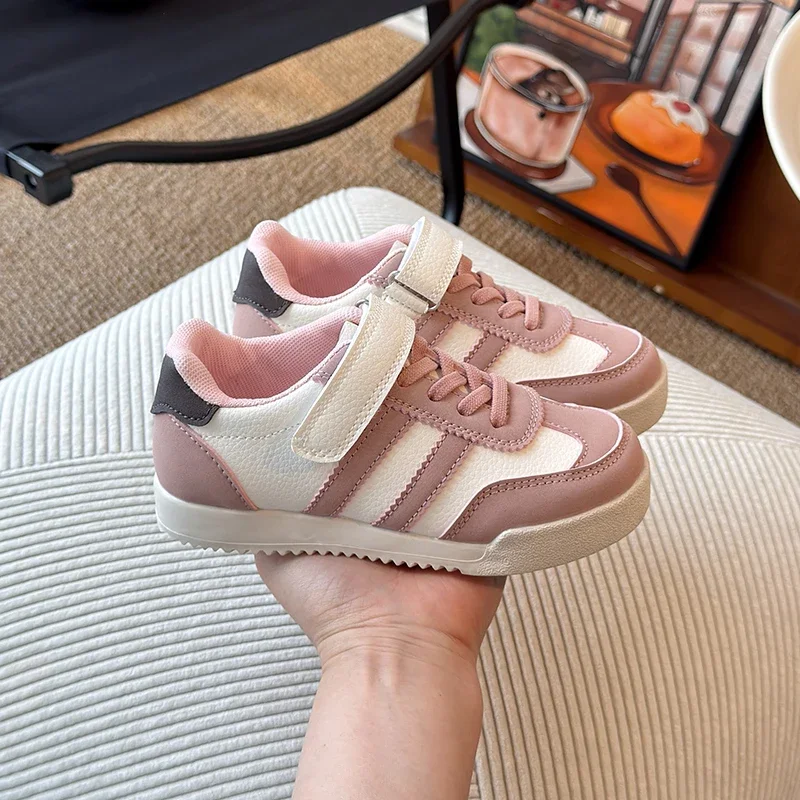 

Children's Sneakers for Boy Soft Bottom 2025 New Girl's Sneakers Causal Non-slip Versatile Kids School Sports Shoes Hook Loop