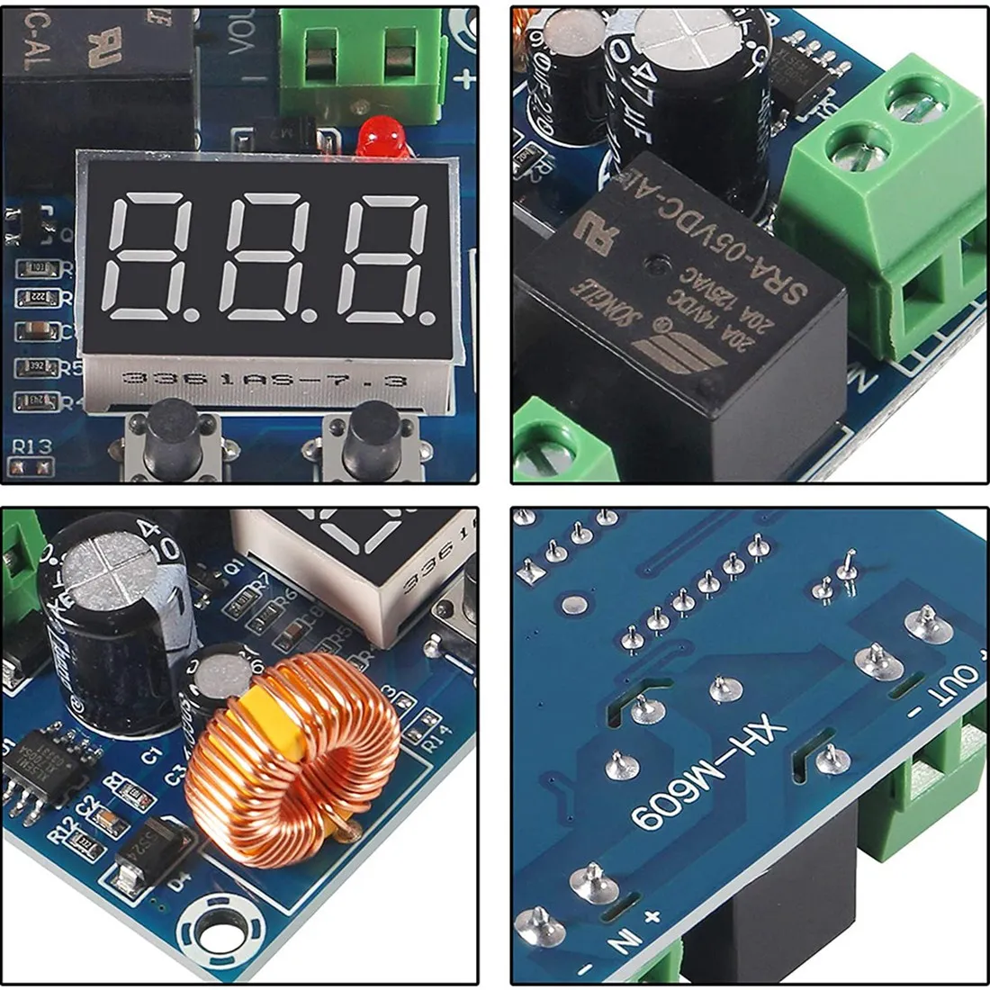 3PCS DC 12V-36V Modulo di protezione della tensione Protezione digitale a bassa tensione Sezionatore Protezione da sovraccarico