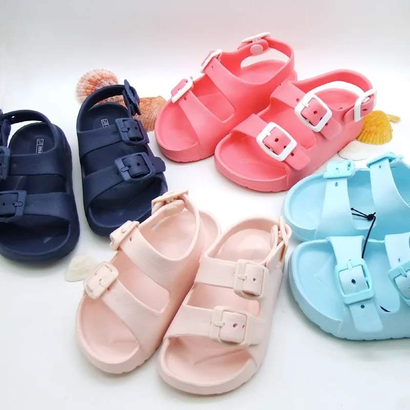 Boys and Girls\' Summer Sandals Casual Lightweight EVA Slippers Non Slip Soft Soles Trend New Baby Sandals Toddler shoes