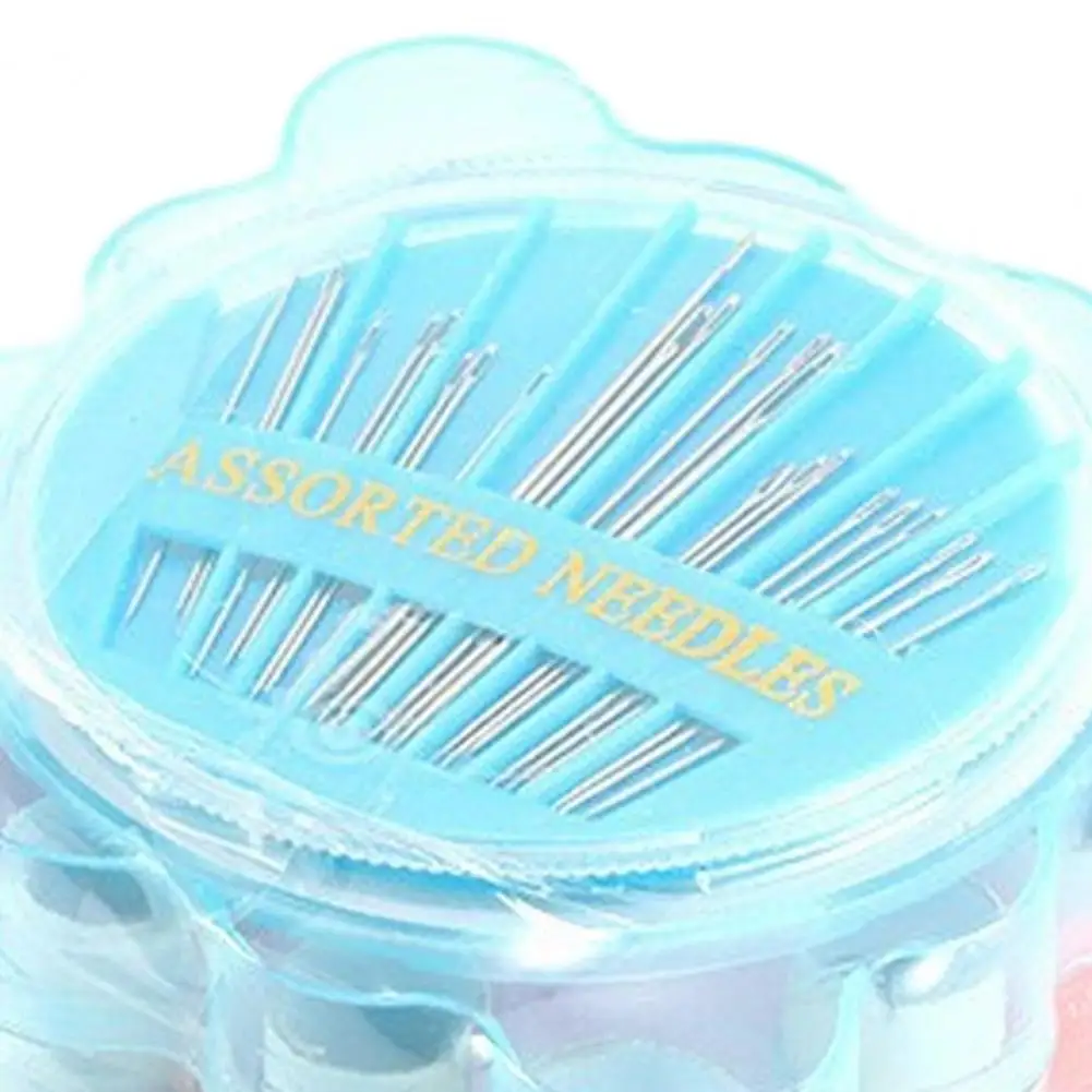 Portable Sewing Kit with Storage Box, Colorful Thread, Needle, Tailor Scissors, Tape Measure, Home Travel Emergency Sewing Suppl