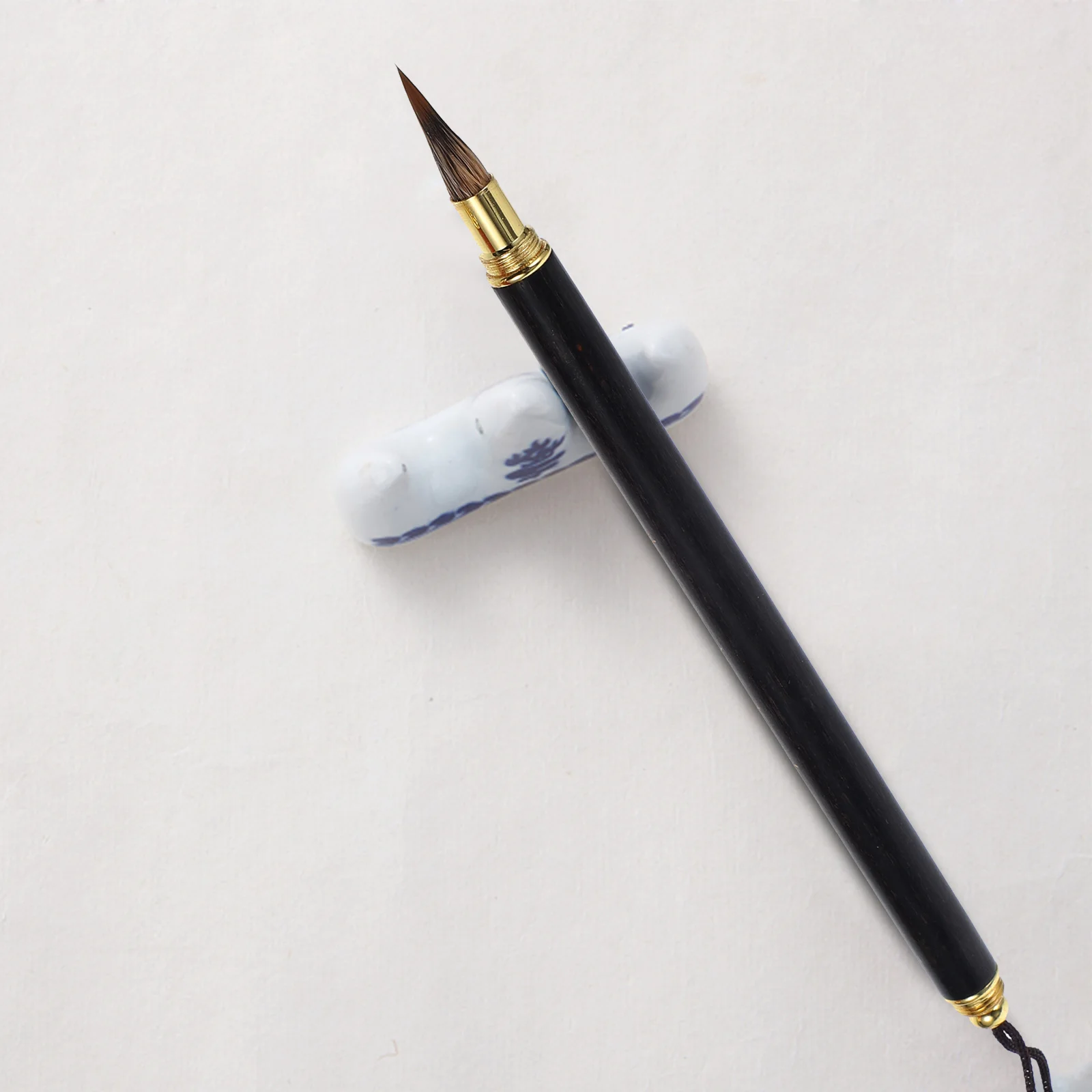 

2pcs Chinese Calligraphy Brush Pen Long Handle Soft Bristle Flexible For Painting Writing Artistic Creation Sumi Ink Brush