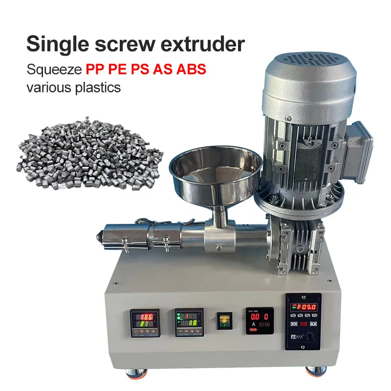 

JH-20 Single Screw Extruder Laboratory Plastic extruder Machine Injection Molding Crusher Extrusion PP PE PS AS ABS etc. plastic