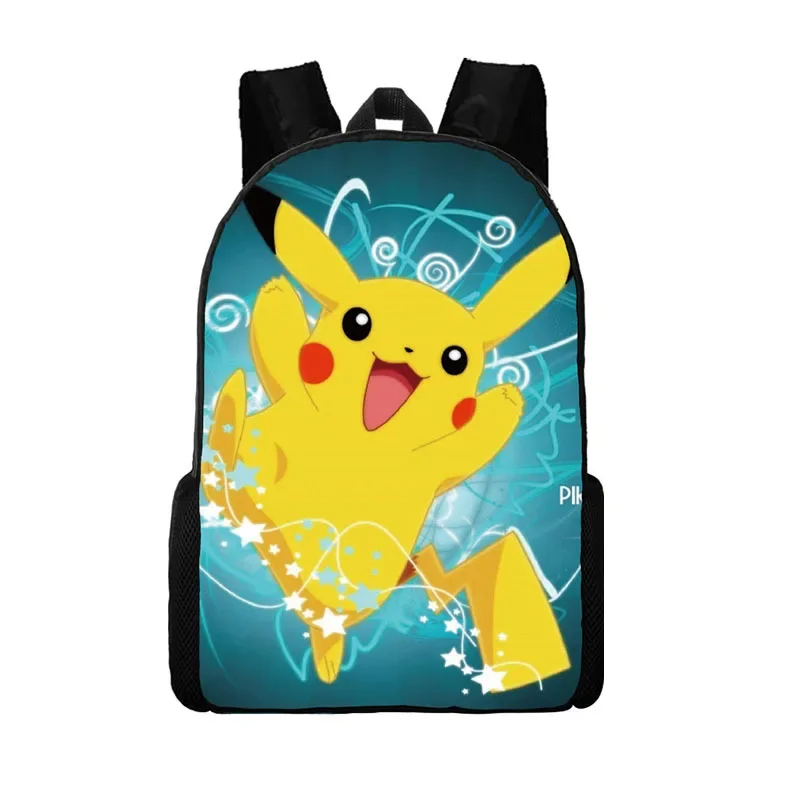 MINISO Kawaii Pokemon Backpack Pikachu Student School Bag Cartoon Animation Accessories Backpack Cartoon School Bag Mochila