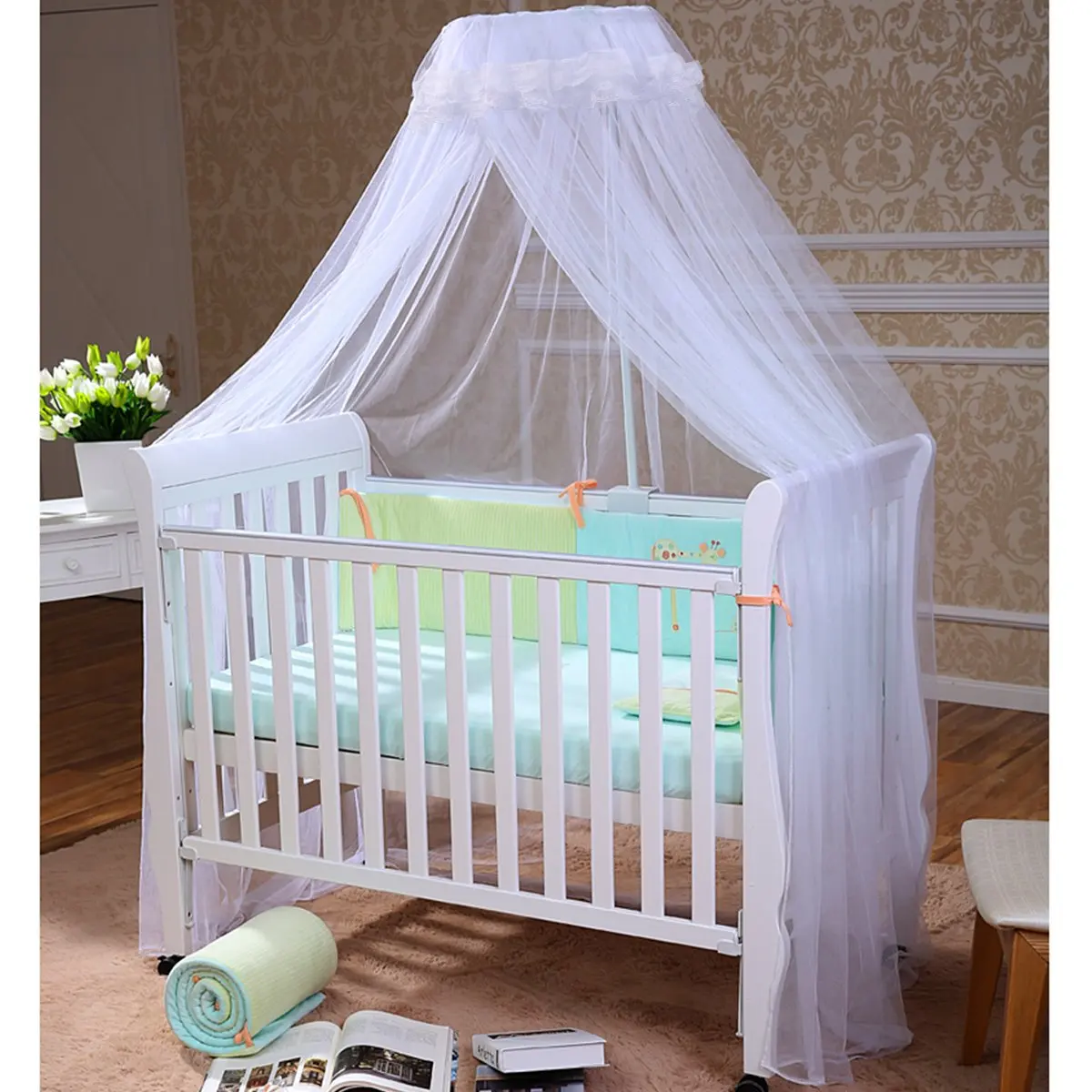 Baby Mosquito Net Mesh Bedroom Summer Curtain Nets Newborn Infants Portable Canopy Supplies Kids Baby Bedding Room Decor Netting