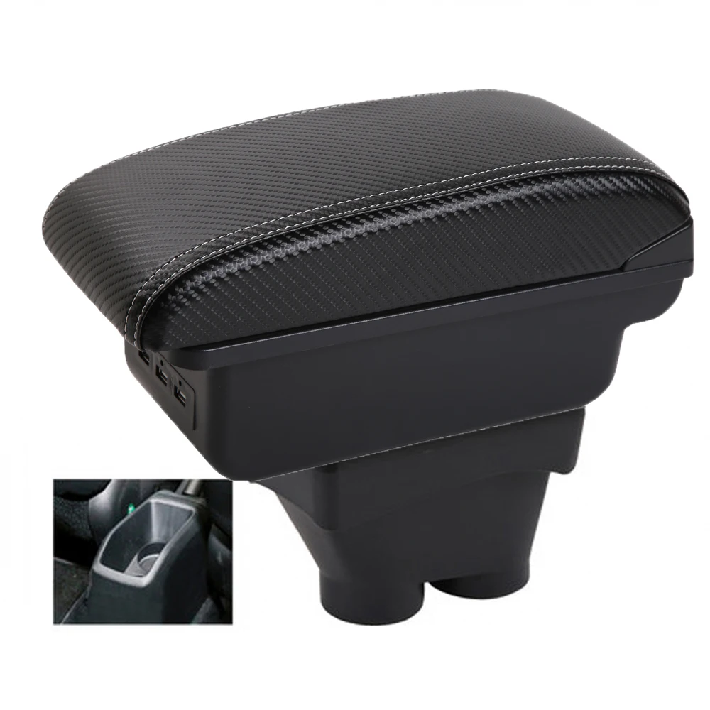 Opbergdoos voor de middenconsole met armsteun en elleboogondersteuning, voor de bestuurderszijde van een Peugeot 208, een accessoire voor het interieur van de auto.