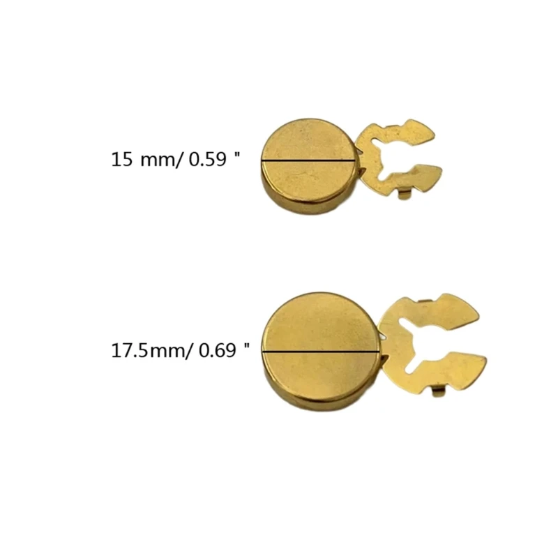 10pcs Round Button Cover Brass Cufflinks Button Cover Cuff Links Theme Party