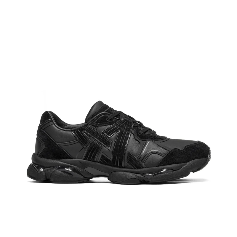 Onitsuka Tiger TIGRUN Men's Black Low-Top Running Shoes – Breathable Durable Comfortable Versatile Classic Design 1183C618-001