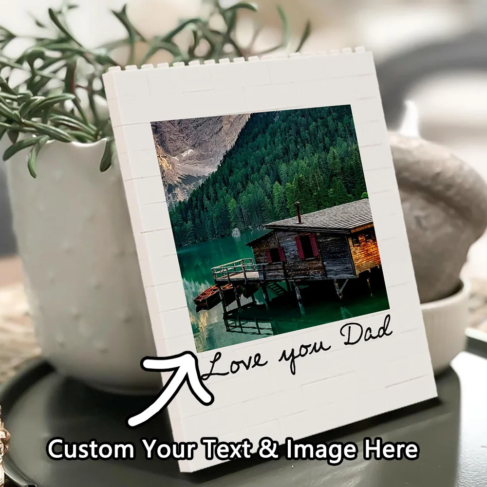 1PC Custom Pet Building Blocks - Personalized PMMA DIY Blocks, Custom Name & Text, Creative Laser Engraved Unique Gift for Pet L