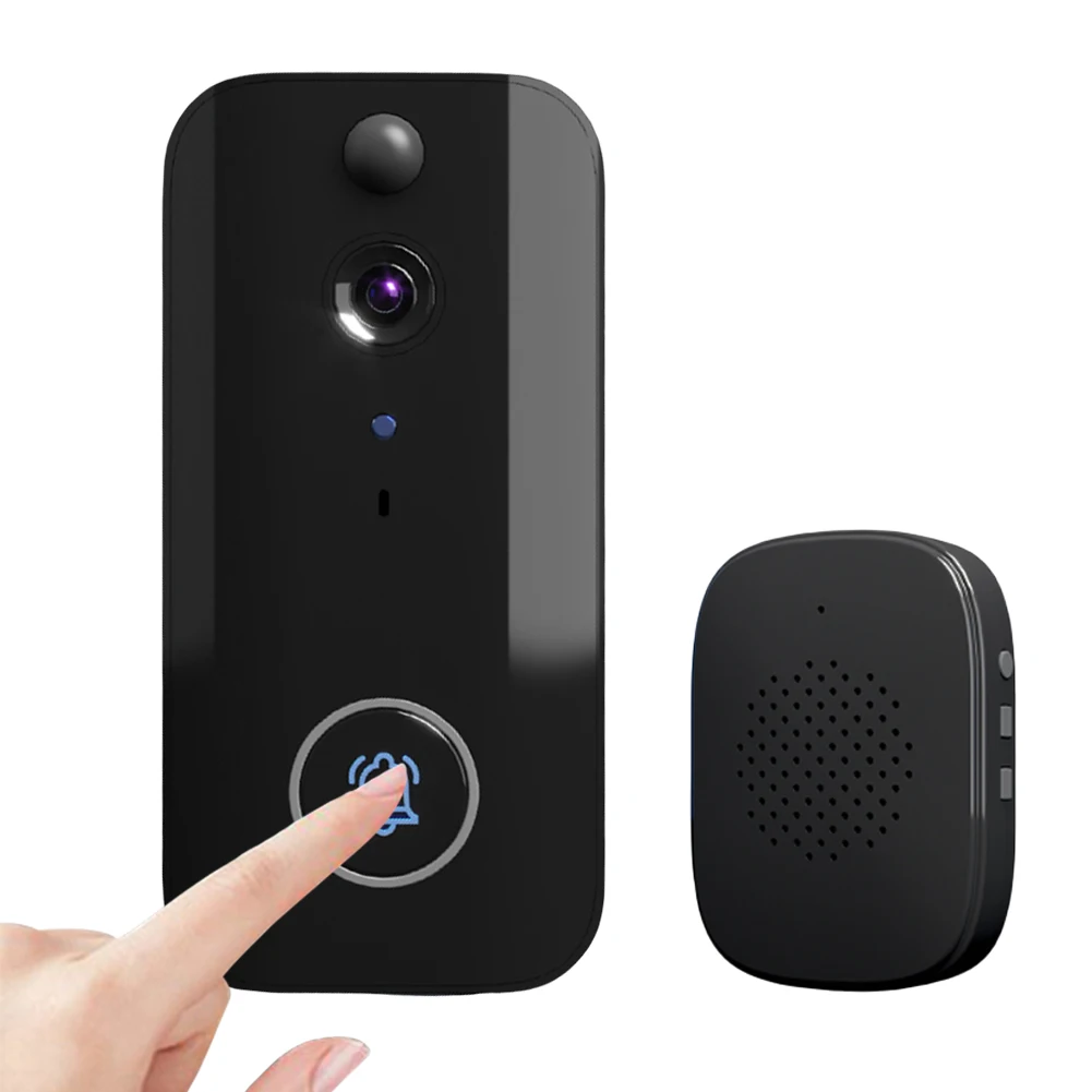 WiFi Doorbell Camera IR Night Vision Smart Door Bell Motion Detector Home Door Bell 2-Way Talk for Home Security Alarm System