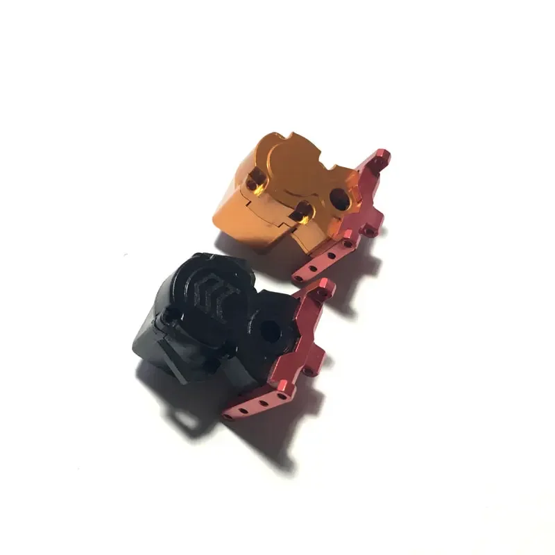 Caja de cambios de Metal mejorada, asiento de montaje, parte inferior de caja de ondas con tornillos para piezas de repuesto de camión y coche Orlandooo, 1/35