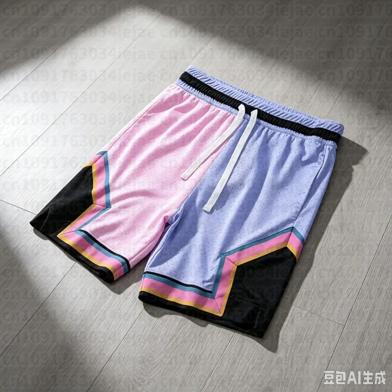 New Fashion Vintage Style American Loose Basketball Shorts New Summer Adult Kid Unisex Basketball Quick-drying Short Pants