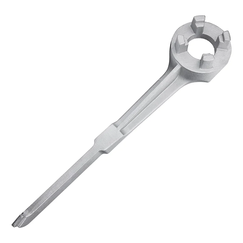 

Bung Wrench, Drum Wrench Aluminum Barrel Opener Tool for 10 15 20 30 50 55 Gallon Barrels, Fits 2 and 3/4 inch Bung Caps