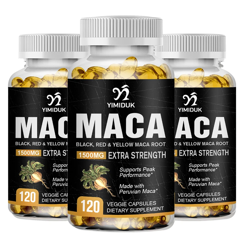 

Original Maca Root Capsules Supports Reproductive Health Natural Energizer Energizer for Stamina Booster for Men and Women