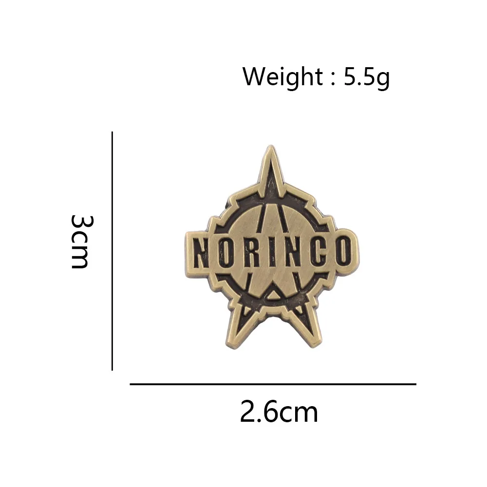 NORINCO Logo Emaille-Pin Militärindustrie-Abzeichen Taktische Ausrüstung Metallbrosche für Army-Fans Sammlerstück Anstecknadel für Jacke Rucksack – Detail 3