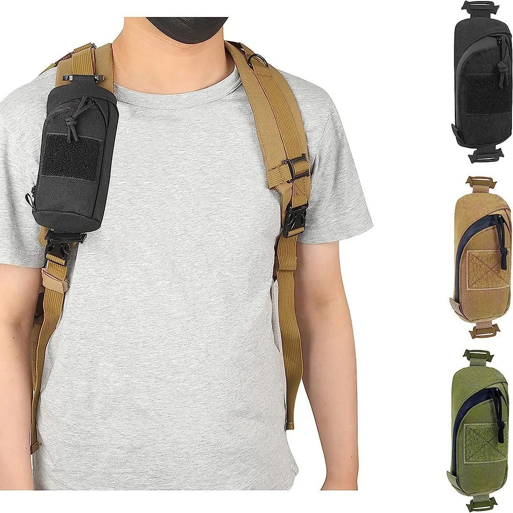 

Tactical EDC Pouch for Hiking, Camping, Military Shoulder Strap Bag MOLLE-Compatible Compact Organizer for Phone/Tools