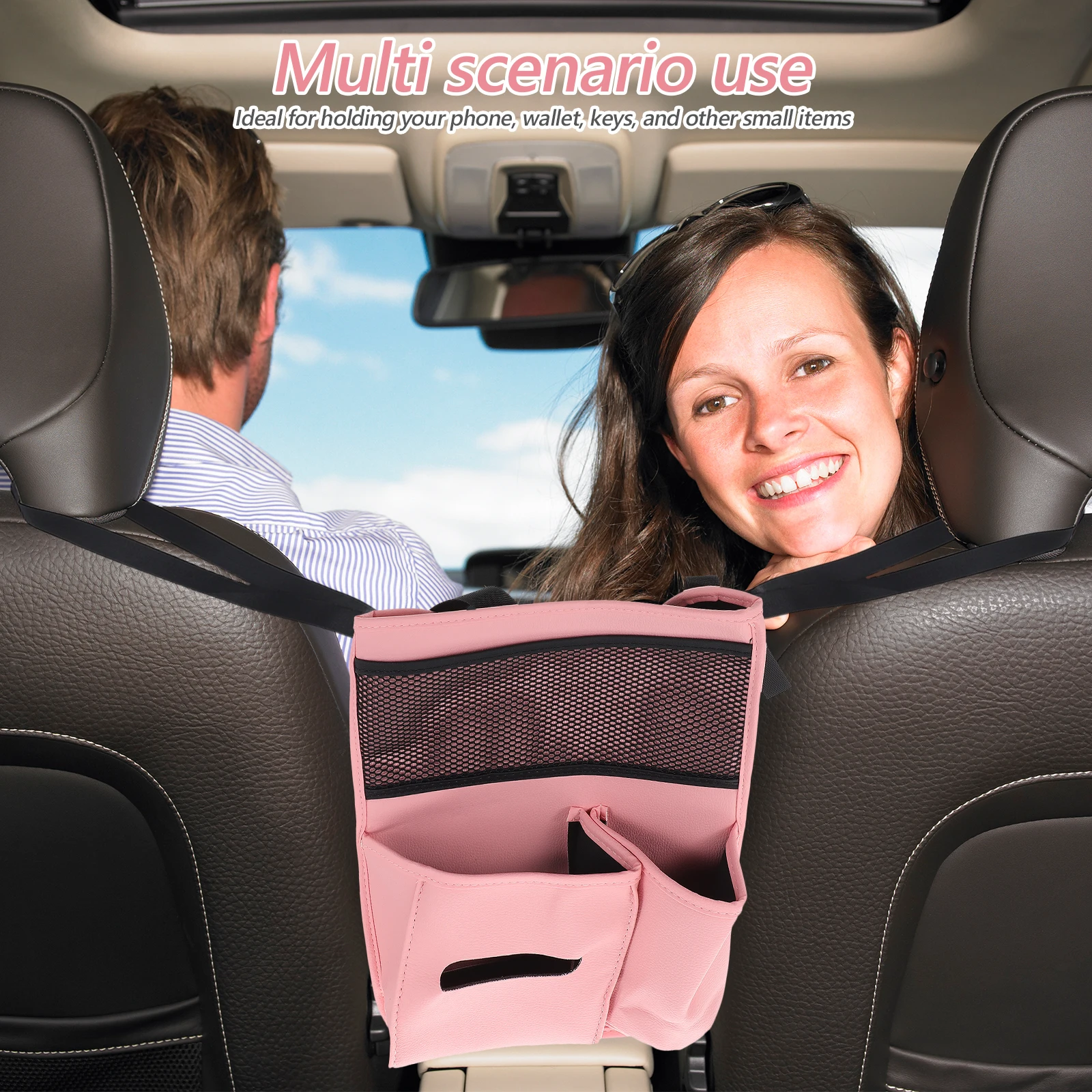 

Car Seat Seat Side Organizer Multifunctional Mesh Organizer Spacesaving Console Accessories SUV Interior