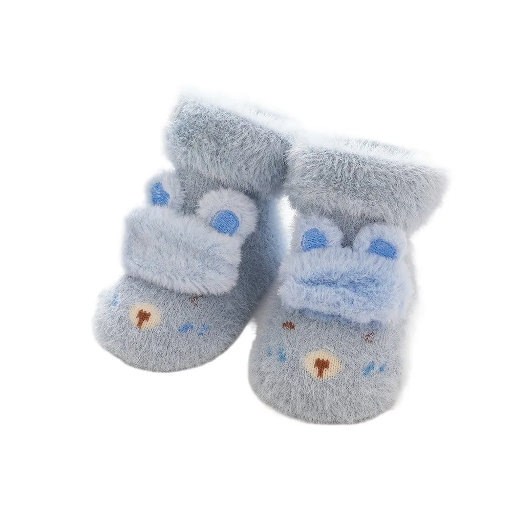 

New Warm Baby Socks Shoes Soft Newborn Floor Socks Thicken Anti Slip Warm Walking Shoes Winter