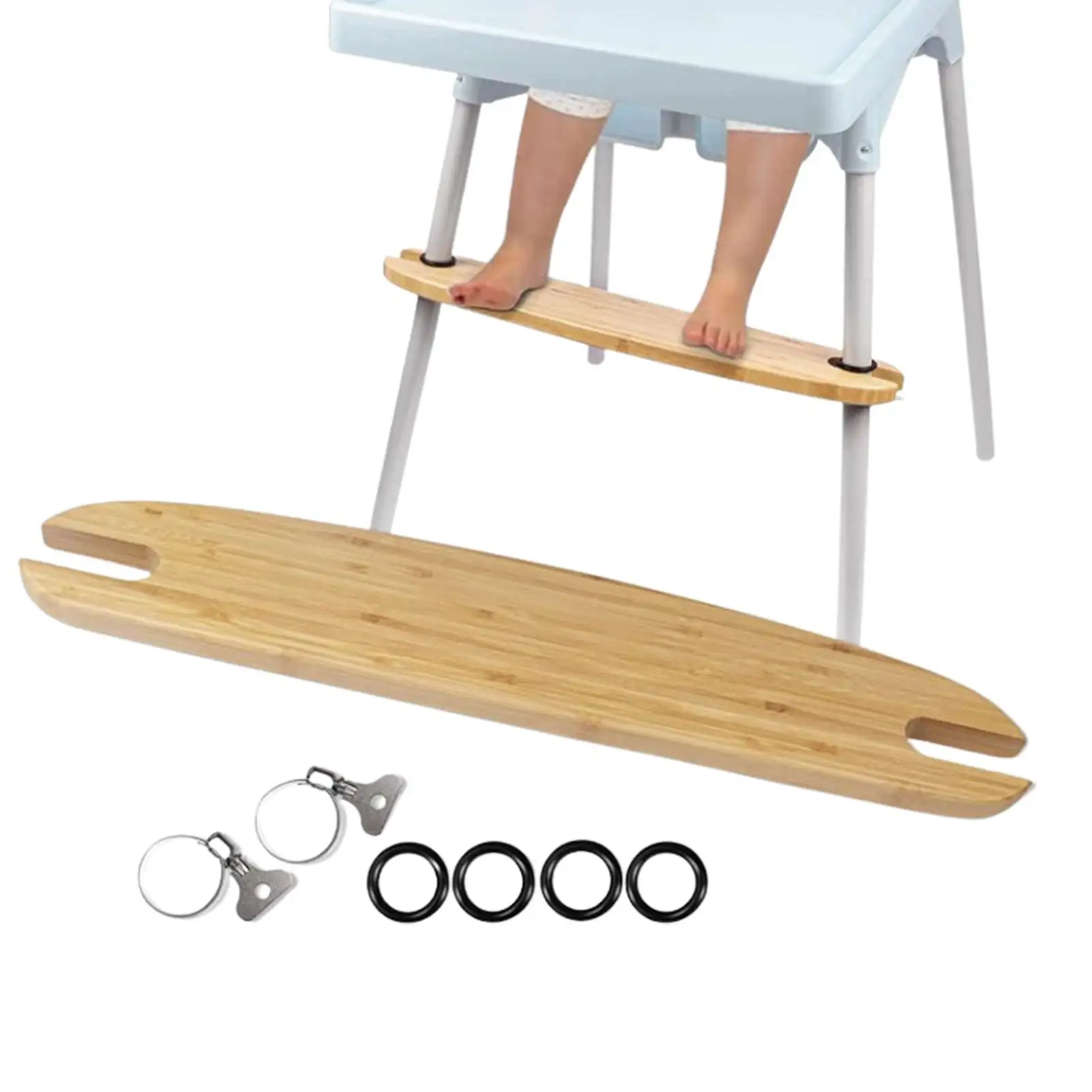 Baby High Chair Footrest Ergonomic Design Amboo Wooden Foot Rest |Bamboo Baby Highchairs Pedal High Stool Footrest