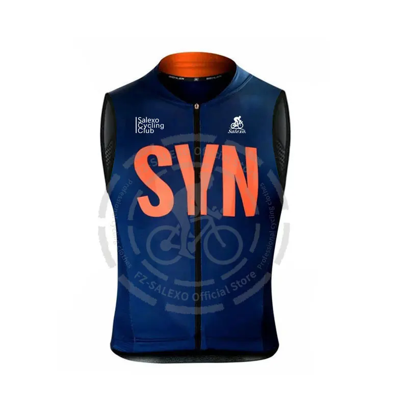 SYN Cycling Vest Men 2025 Summer Sleeveless Windproof Vests Road Sleeveless Cycling Jersey Bicycle Sports Riding Windproof Vests