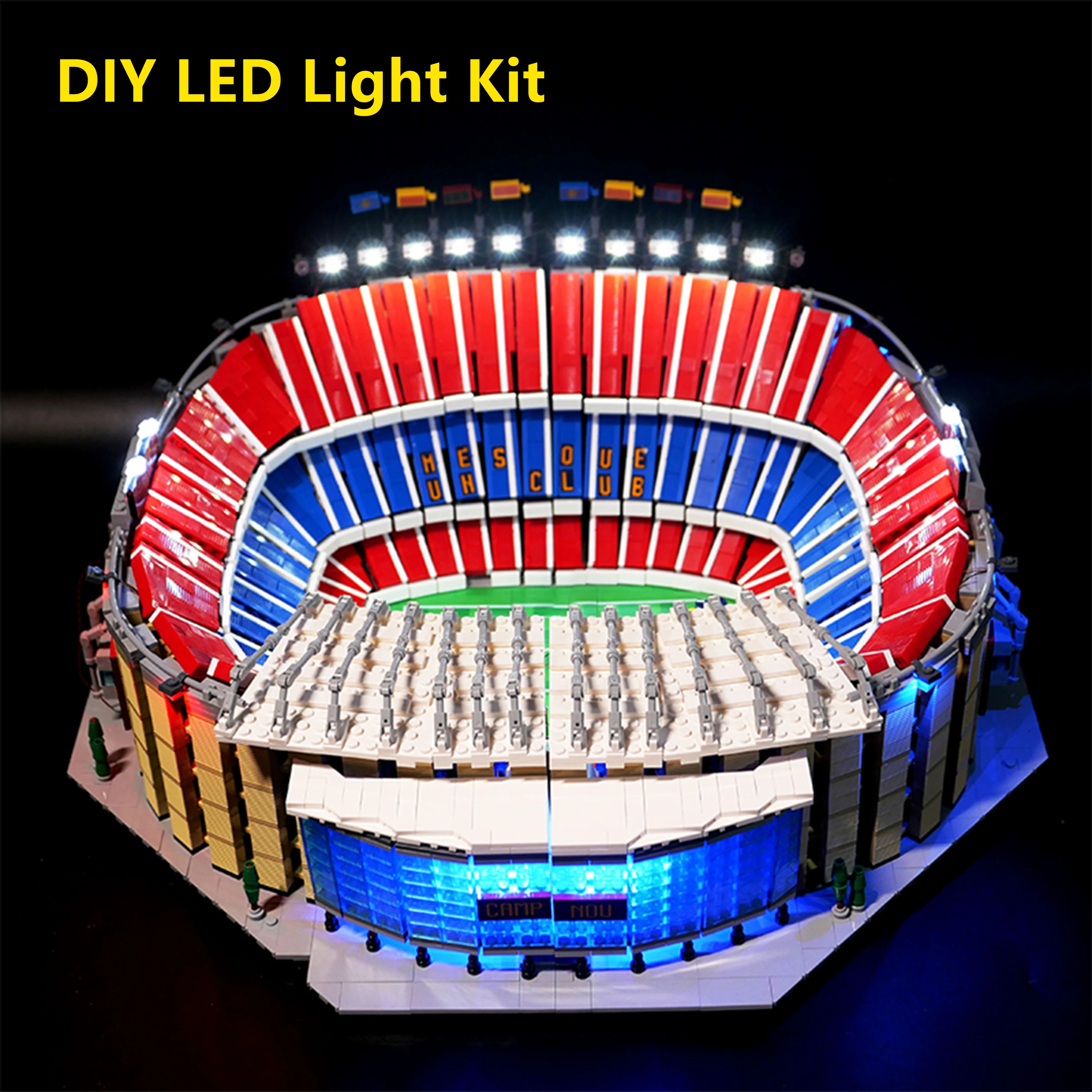 

DIY LED Light Kit 10284 Sports Stadium Building Block Model Remote Decorative Display Lights Only Great Gift forCollectors