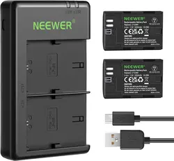 Neewer Replacement LP-E6NH Battery Rechargeable Battery Charger Set for Canon EOS R7, EOS R5, EOS R6, EOS R, 5D II III IV, 6D