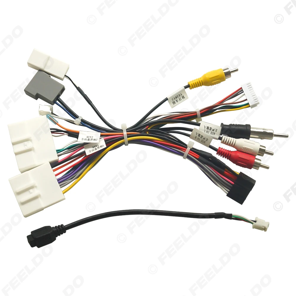 Car 16pin Power Cord Wiring Harness Adapter For Nissan Kicks/Qashqai/X-Trall(Taiwan) Installation Head Unit