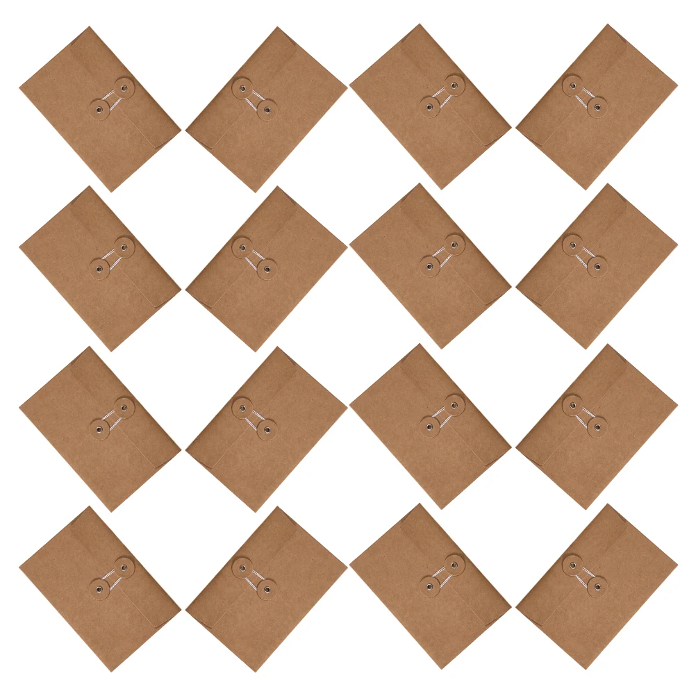 

24 Pcs Kraft Paper Envelopes Office Winding Storage Bag Small Stationery Packing Invitations Wedding Retro Solid Color