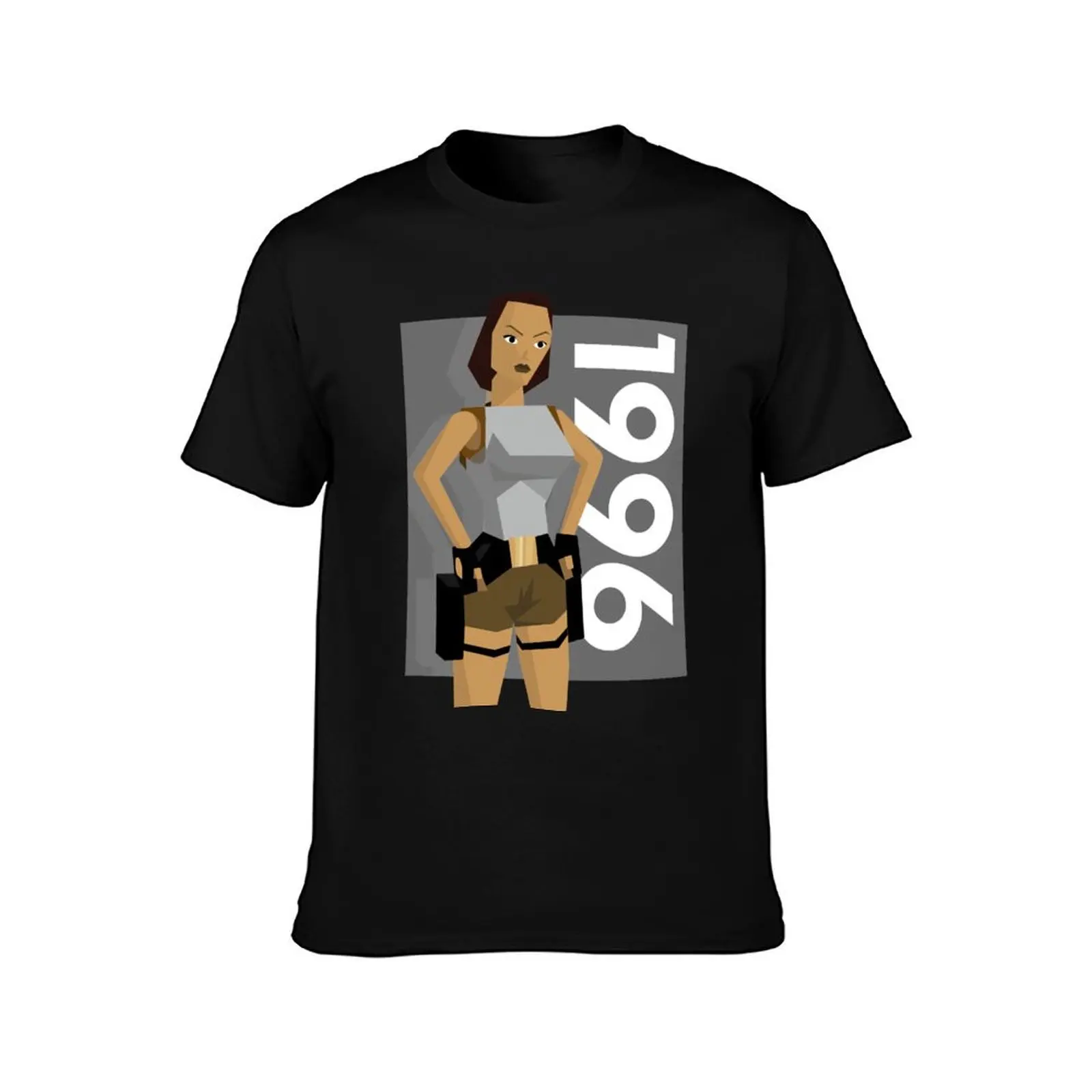 Lara Croft 1996 T-Shirt Classic Print Short Sleeve Shirt T-Shirt
