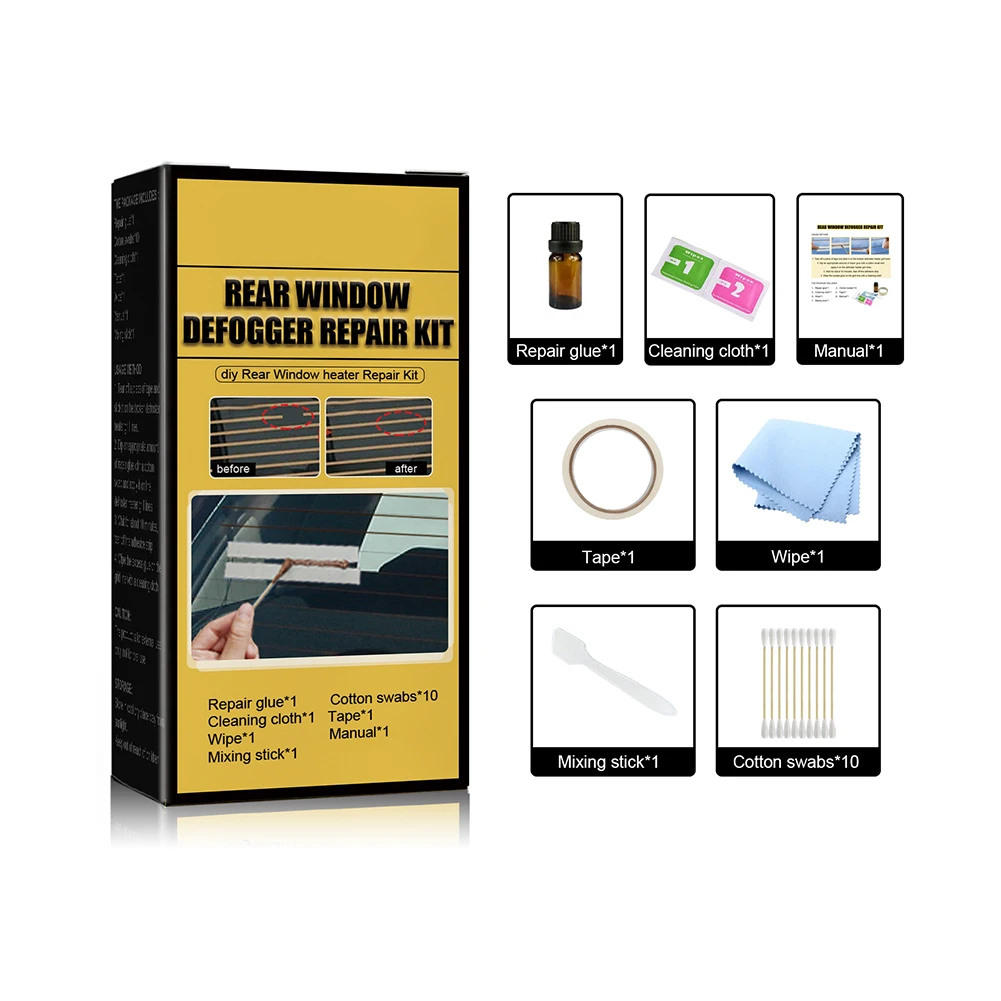 Color As Shown In The Picture DIY Defogger Repair Kit Defogger Grid Line Repair Permanent Repairs Practical Easy To Use