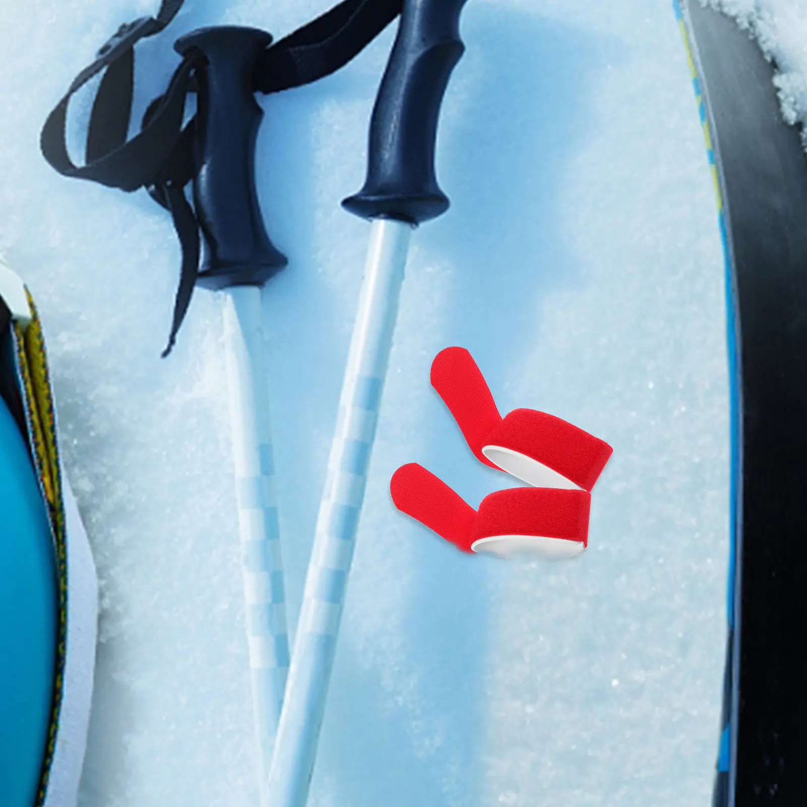 

4Pcs Ski Fixing Strap Nylon Flexible Snowboard Skis Storage Transport Protection Snowboard Fixing Strap