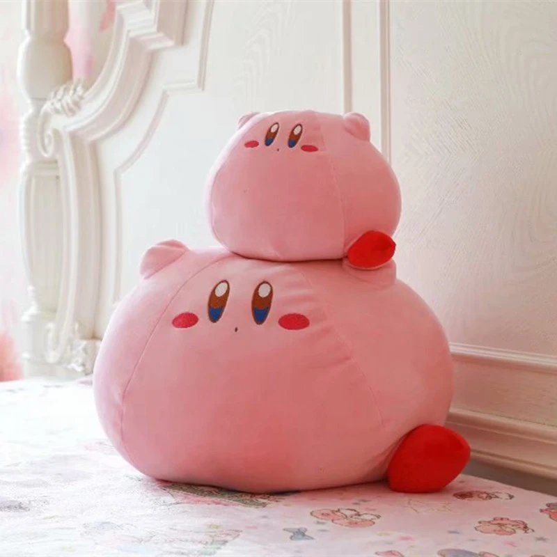 Kirby Pillow Cartoon Cute Plush Doll Stuffed Animal Peripheral Children\'s Birthday Gift Home Stuffed Animal Plushies Toy