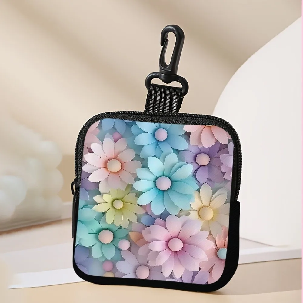 Zippered Wallet Chicken Pattern Coin Purse PVC Water-resistant Change Purse Portable Lightweight Coin Pouch Friends Gift
