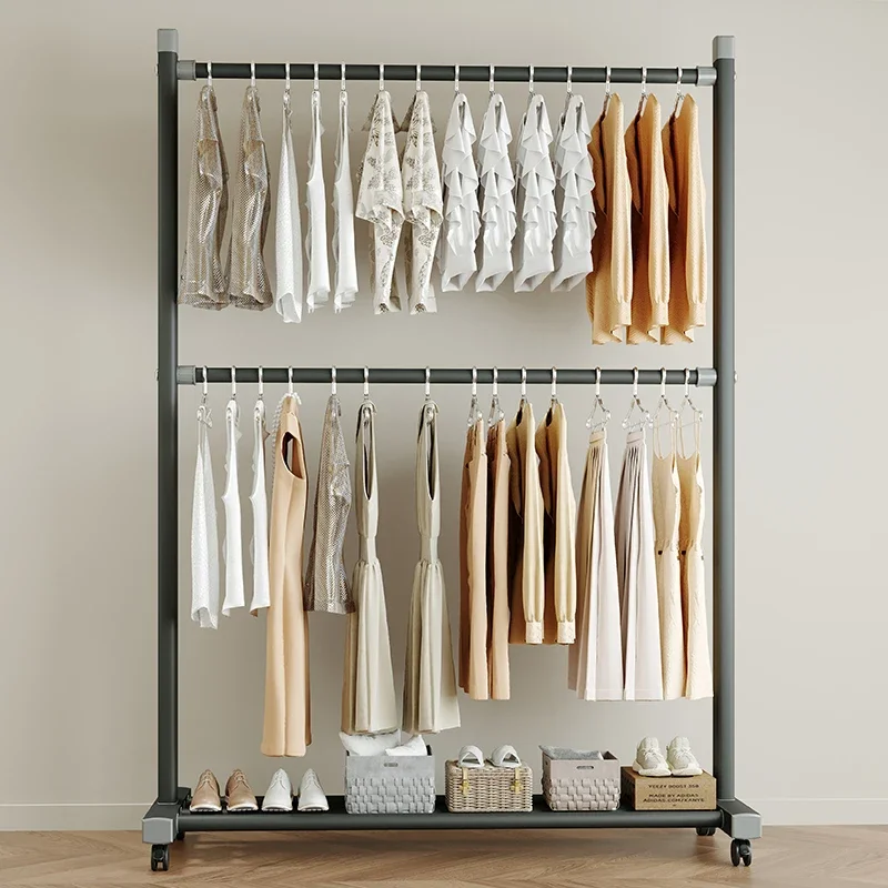 

Double ayer hanger floor to ceiling bedroom