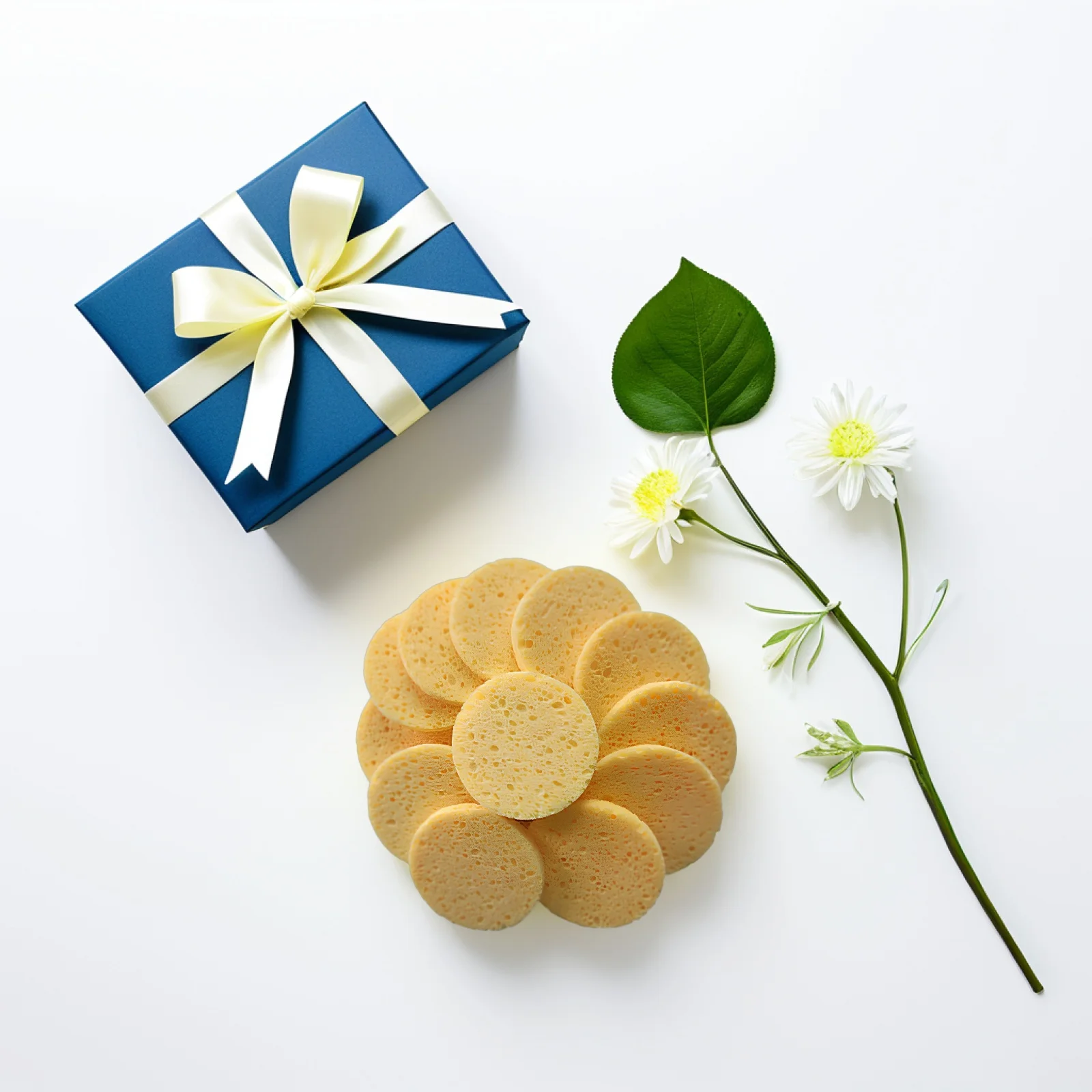 

20pcs Makeup Cotton Sponge Face Cleaning Puffskin-Friendly Sensitive Brightening Oil Control Portable Round 70X8Mm