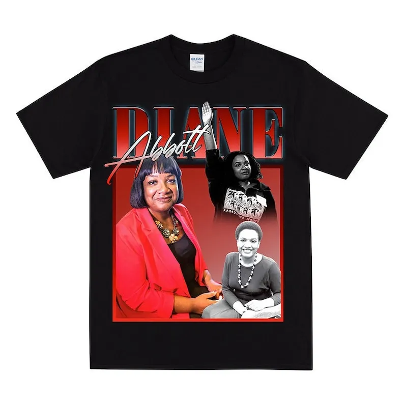 DIANE ABBOTT Homage T-shirt, Funny Diane Abbott T Shirt, UK Socialist Tshirt, Anti Tory Theme, You Scumbag You Maggot We Love Di