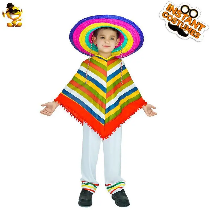 

loween Boy's Ethnic T Top Children's Performance Costume National Sle Kids' Outfit Festival Apparel