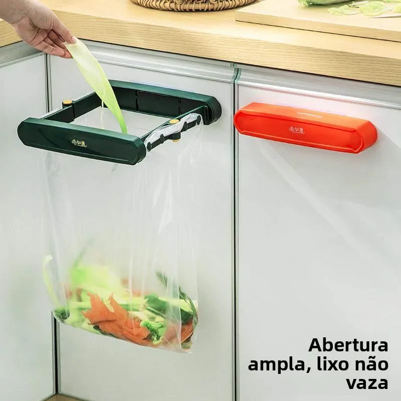 Suporte de Parede para Sacos de Lixo de Cozinha, Organizador de Sacos de Lixo para Uso Doméstico, Suporte de Armazenamento Su...