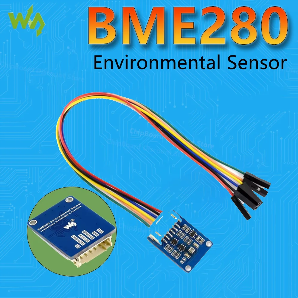 

Waveshare BME280 Environmental Sensor,Temperature, Humidity,Barometric Pressure,weather forecast, I2C and SPI interfaces,3.3V/5V
