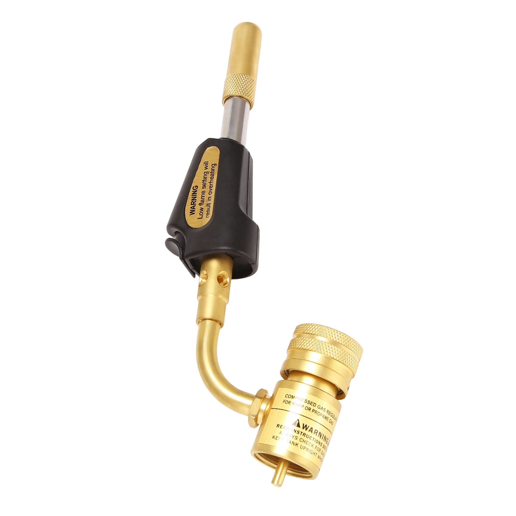 

A64Z Turbo Torch Tips Gas Self Ignition Turbo Torch Regulator Brazing Soldering Welding Plumbing Tool Home Accessory