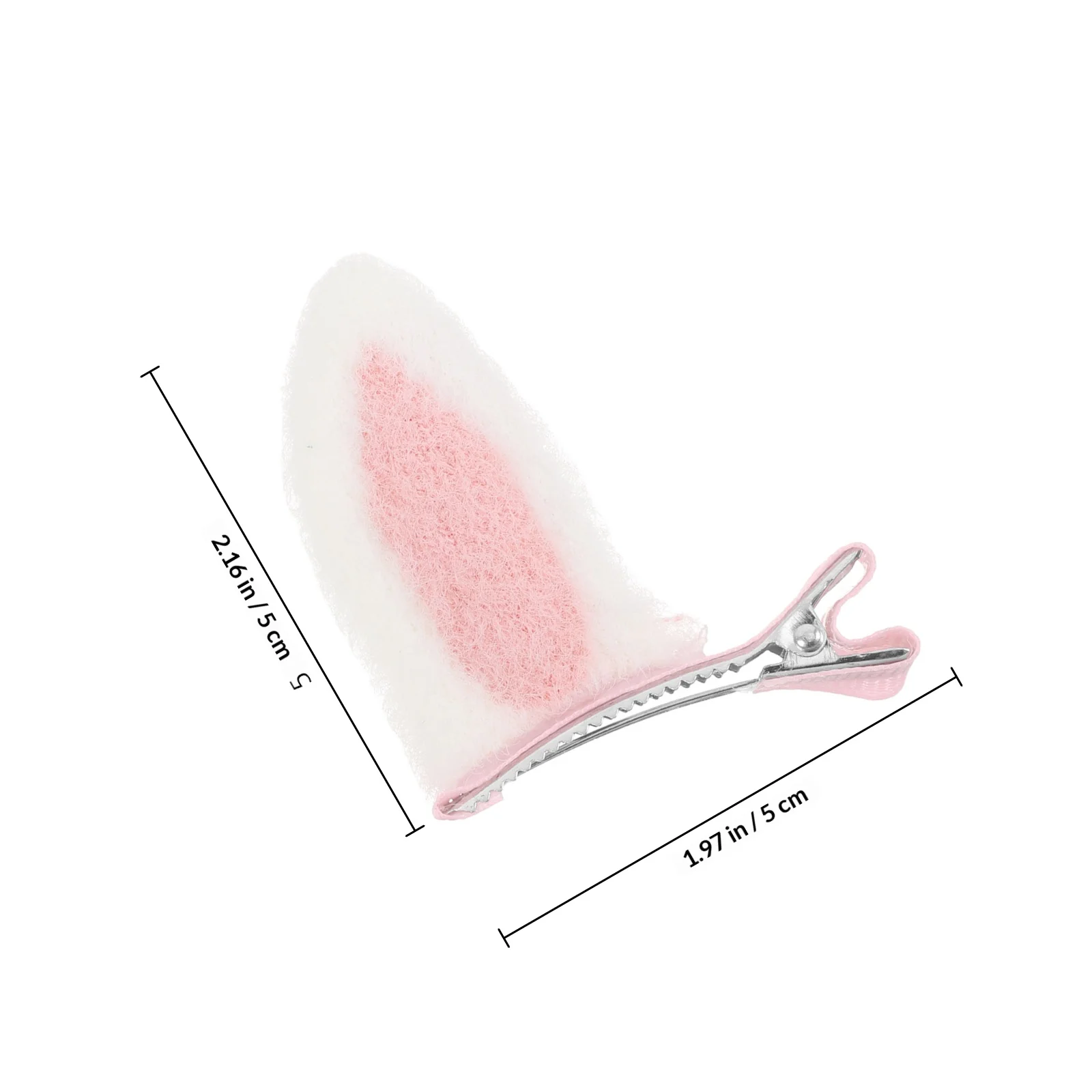 1Pair Easter Bunny Ears Hair Clips for Cute Rabbit Ear Hairpins Lightweight Easter Spring Party Accessories