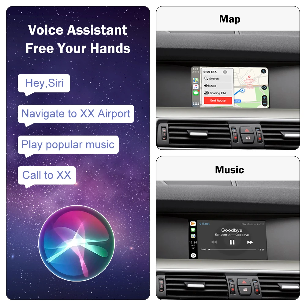 Picture 6: Wireless CarPlay For BMW 5 Series F10 F11 F07 GT 7 Series F01 F02 F03 F04 CIC NBT EVO Android Auto Mirror Link AirPlay Car Play