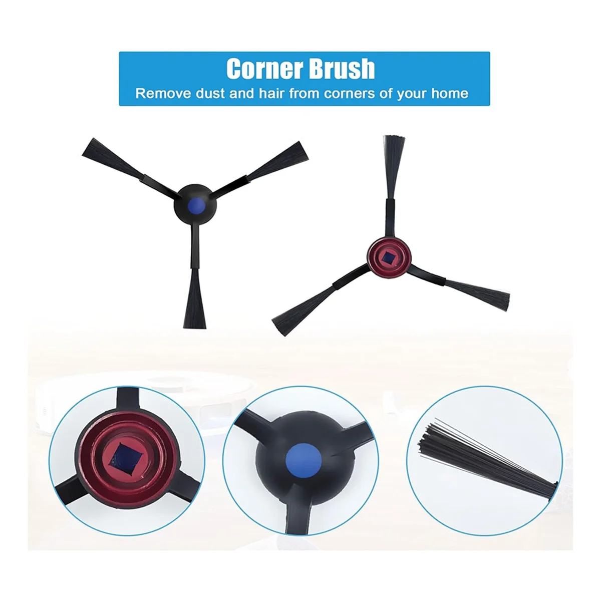 Сменный Набор аксессуаров для пылесоса Ecovacs Deebot T30 Pro Omni/T30 Omni, салфеток, боковых щеток, пылесборников, фильтров