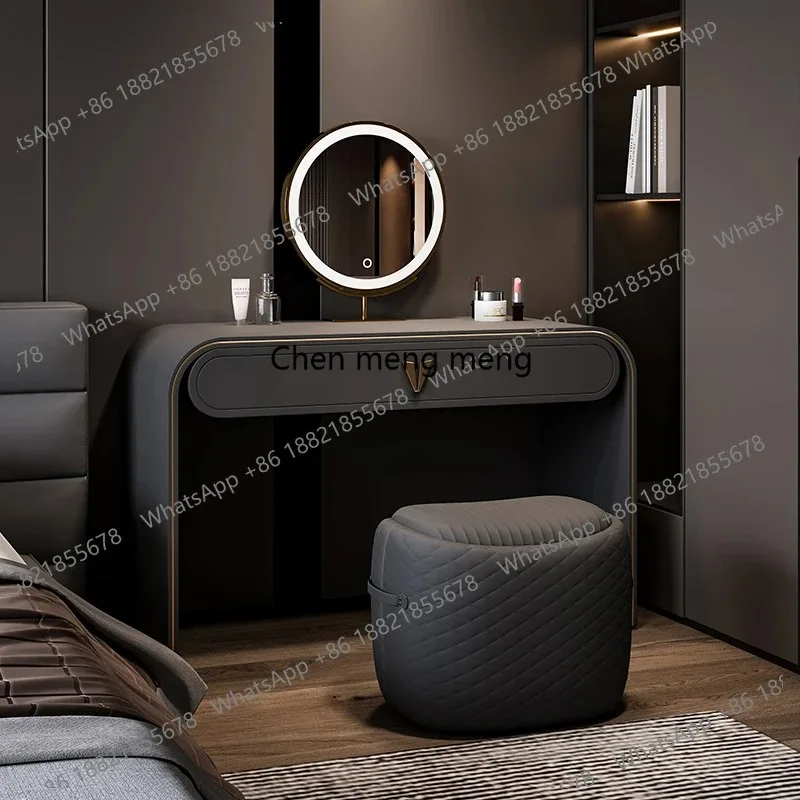 

E136 Organizer Bedside Vanity Table Closets Jewelry Study Stool European Dressing Table Clear Modern Mesa De Maquillaje Home De