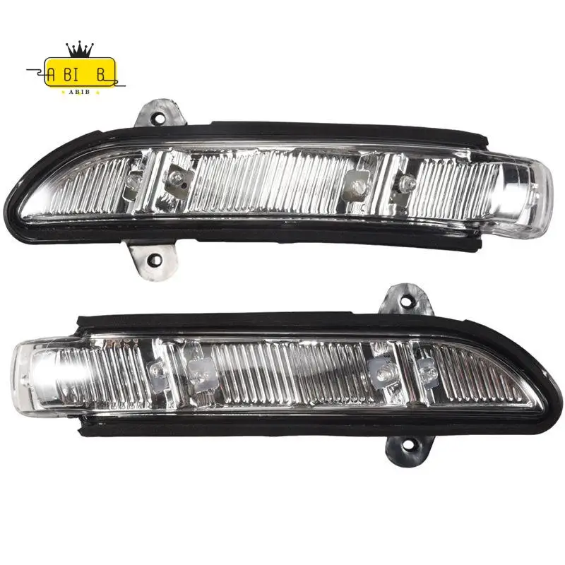 ABIB -Car Front LH + RH Door Mirror Turn Signal Light For Mercedes W211 W221 07-10 A2198200521 A2198200621