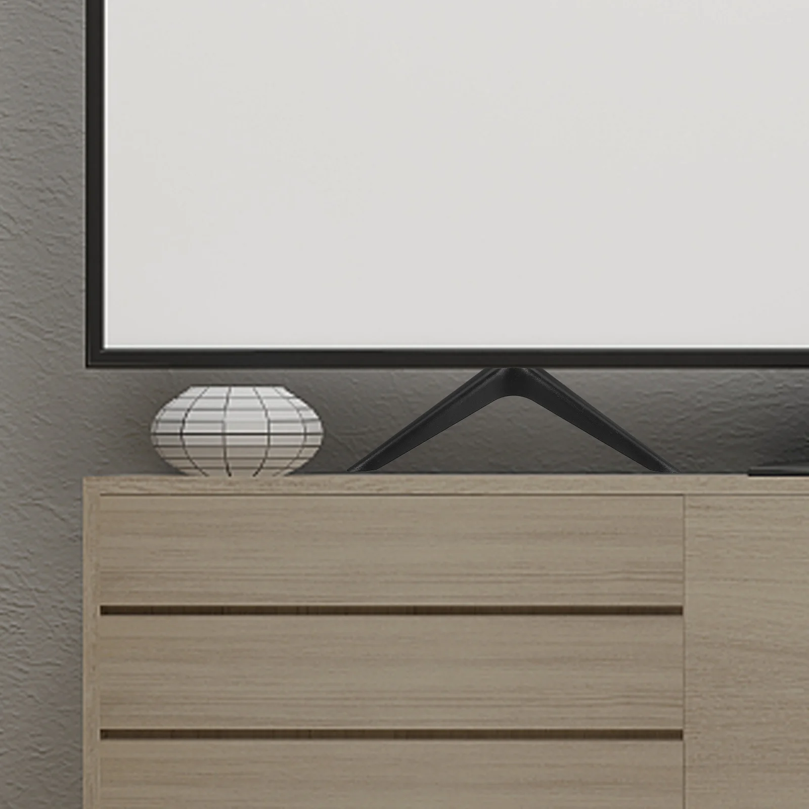 2Pcs Universal Stand Base Plastic Replacement Bracket for 37-43 Inch Tvs Small Freestanding Tabletop Holder for Living Room