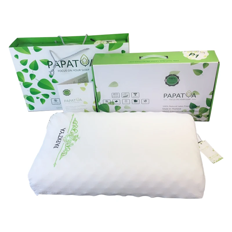 Memory Contour Well Sleep Latex Pillow Soft Cover Comfortable Healthy Sleeping Latex Pillow