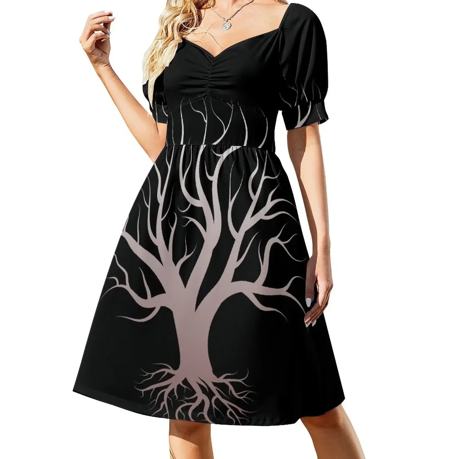 

Tree of life tree life Short-Sleeved Dress long sleeve dresses dresses for women summer dress for women 2025 Dress