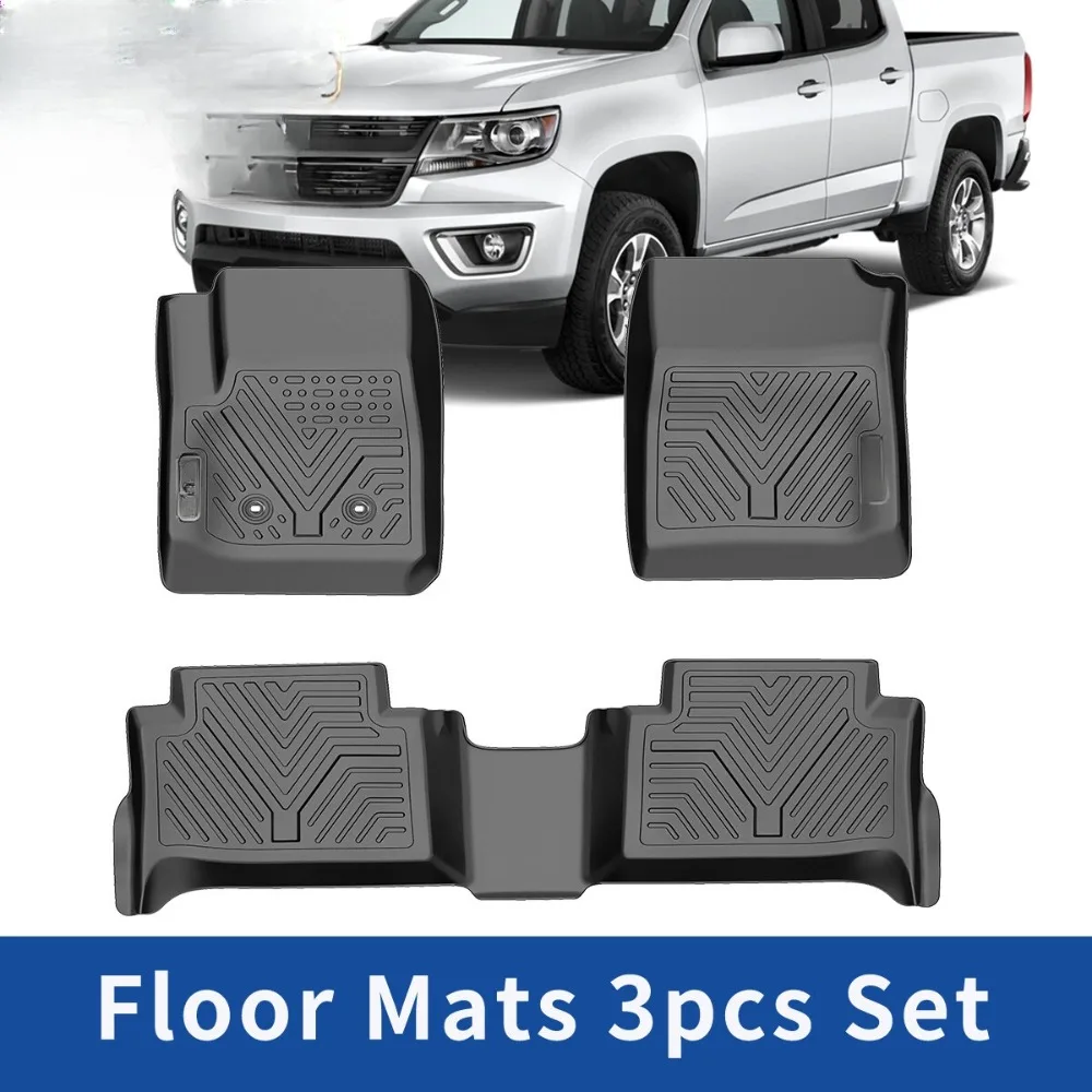 

3D Floor Mats Liner for 2015-2022 Chevy Colorado GMC Canyon Crew Cab All Weather