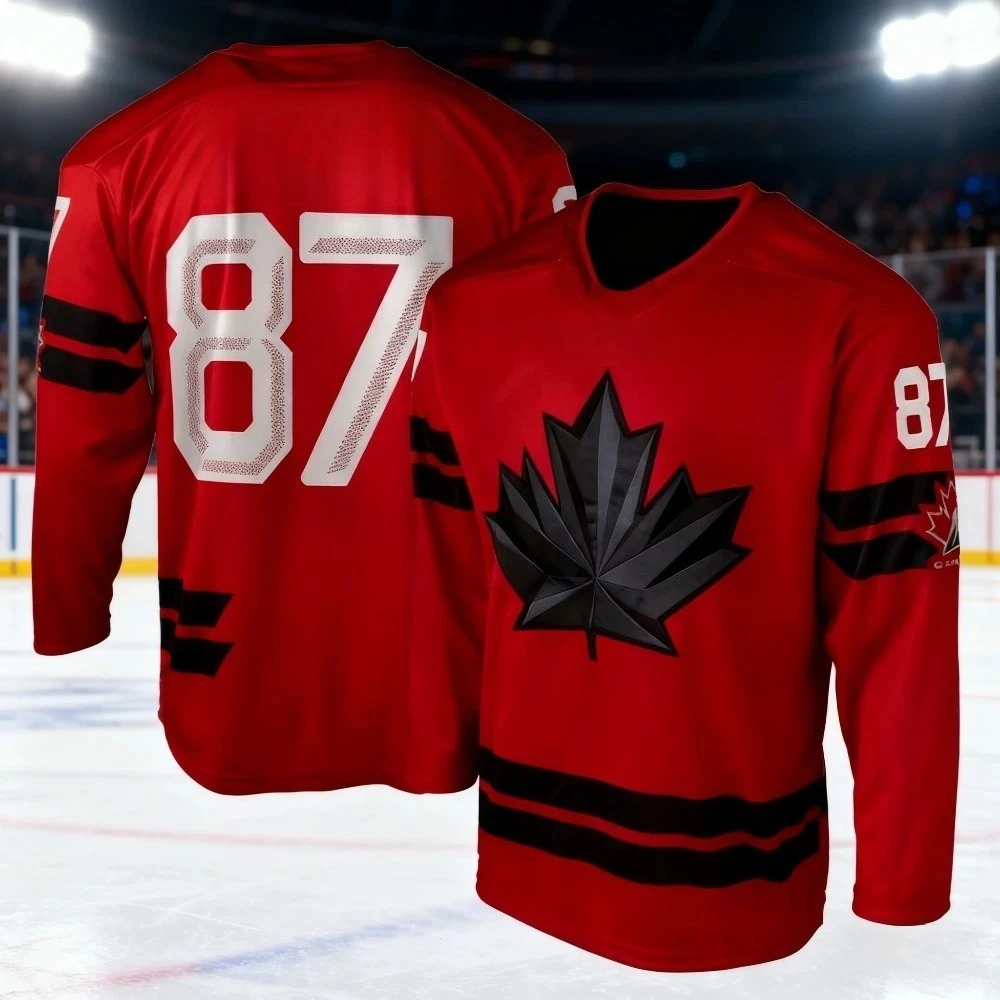 2025 Adult and Children's Long Sleeved Shirt, Long Sleeved Jersey, Ice Hockey Oversized Breathable T-shirt, 3D Printed Style